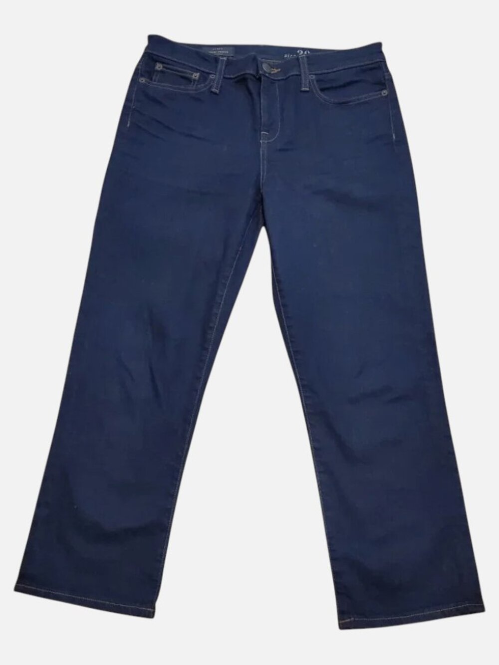 J. CREW Womens Denim Jeans Vintage Cropped Dark-Wash Stretch 5-Pocket